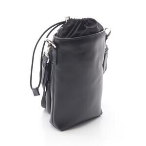 Prada Smartphone Wallet Bag Re Crossbody Nylon Leather Shoulder Case Black